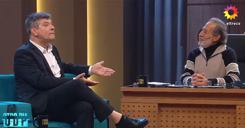 Mario Pergolini y Guillermo Francella en Otro día perdido