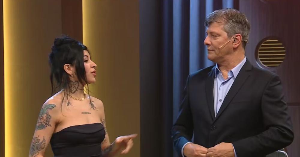 Cazzu y Mario Pergolini