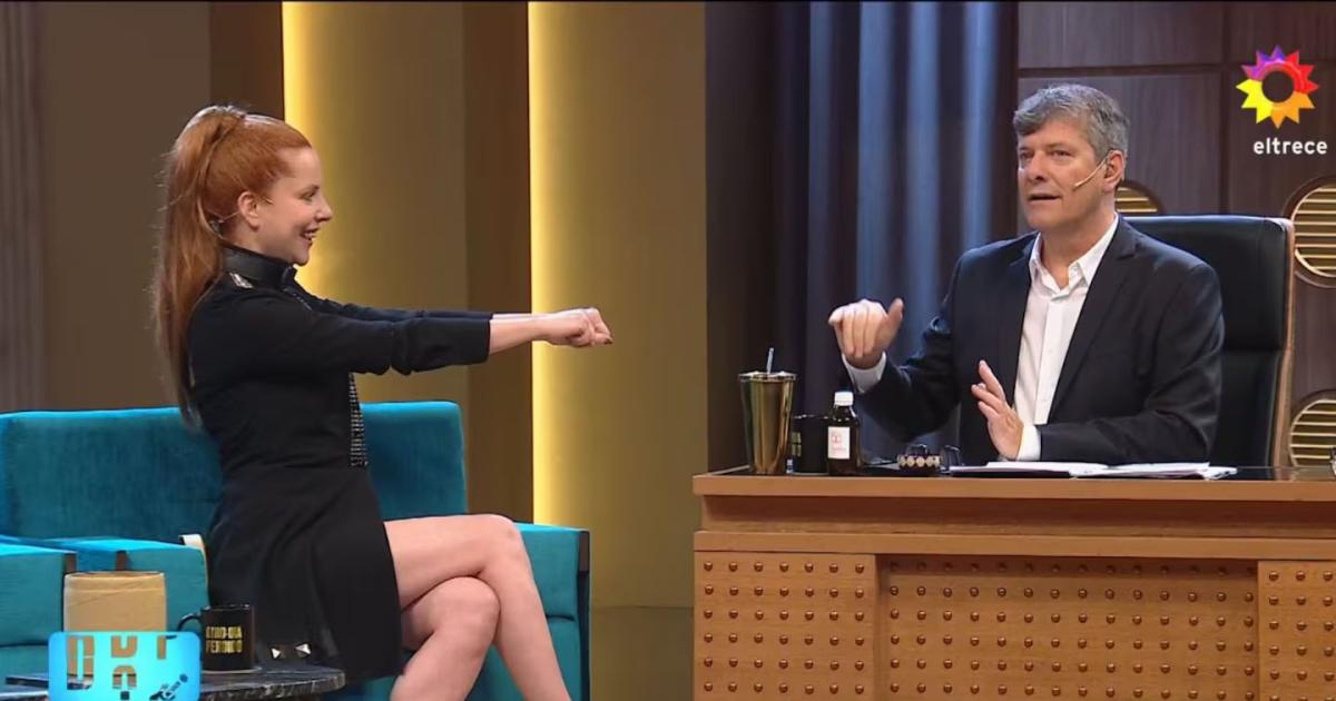 Agustina Kämpfer con Mario Pergolini