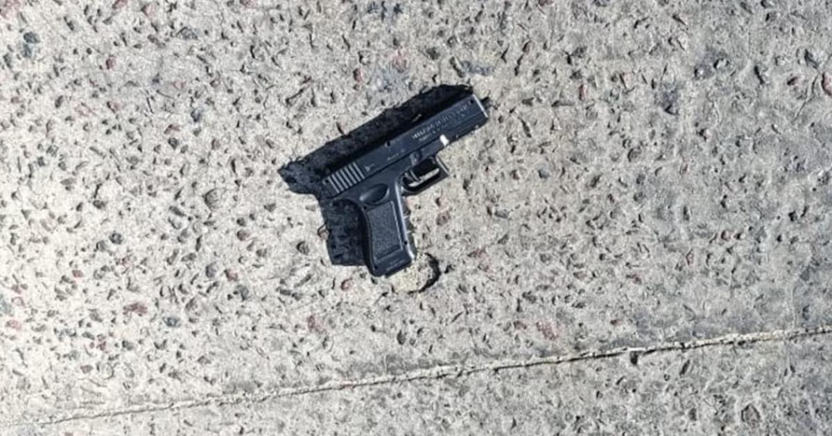 Uno de los delincuentes tenía un arma de plstico
