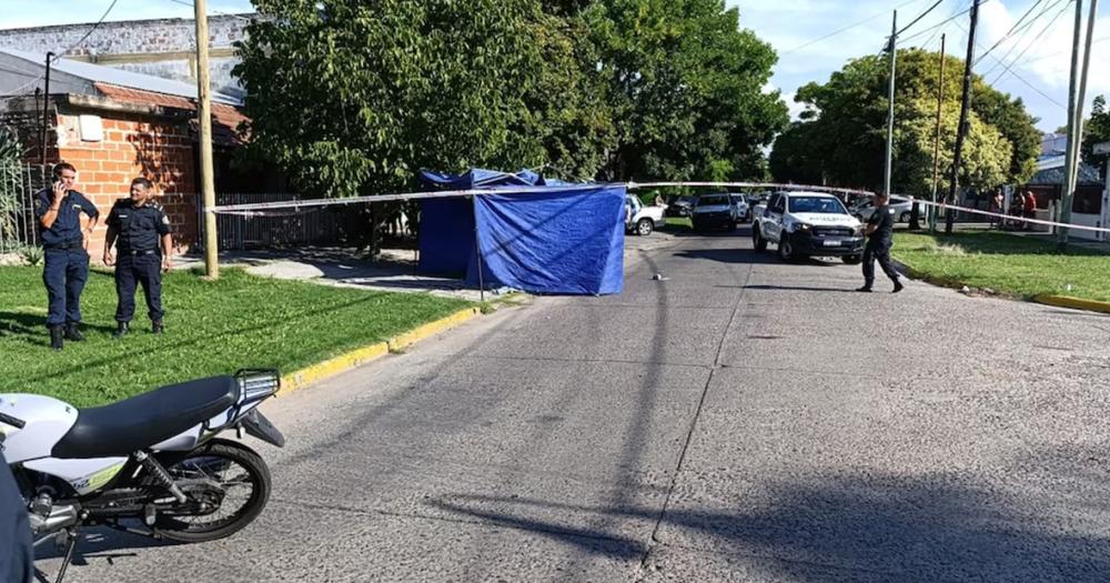 El lugar donde el policía mató a los dos jóvenes