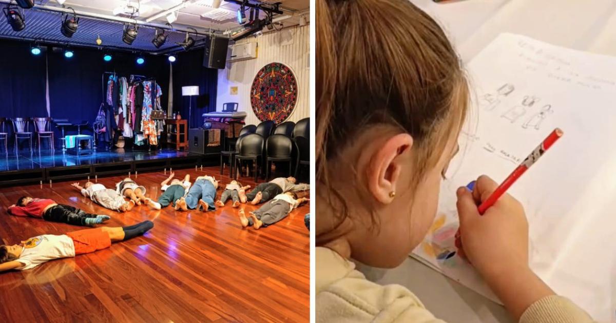 Van a poder ver cine relajar con yoga y plasmar arte en la clase abierta de dibujo