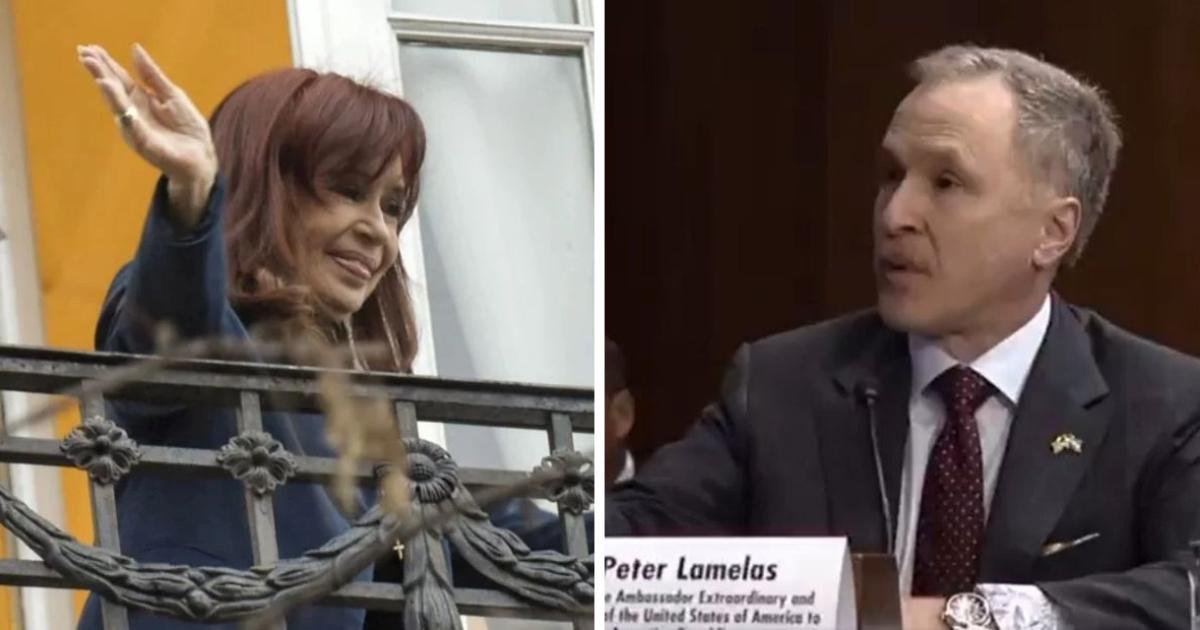 Cristina Kirchner apuntó contra Peter Lamelas el embajador de Estados Unidos y Donald Trump en la Argentina