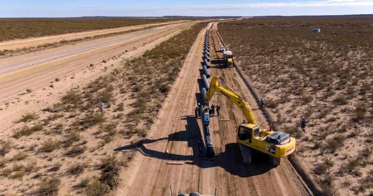 El oleoducto se est construyendo en Río Negro