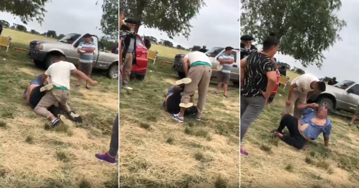 Las imgenes de la pelea entre la víctima y el acusado