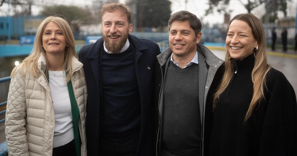 Federico Otermín recibió en Lomas a Axel Kicillof y a Verónica Magario