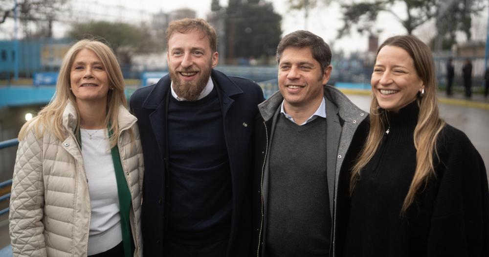 Federico Otermín recibió en Lomas a Axel Kicillof y a Verónica Magario