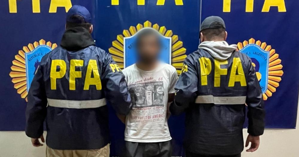 El prófugo fue capturado por la Policía Federal