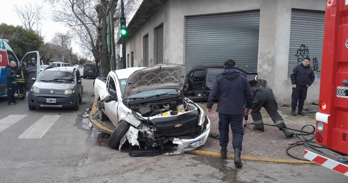 Así quedaron los vehículos tras el choque