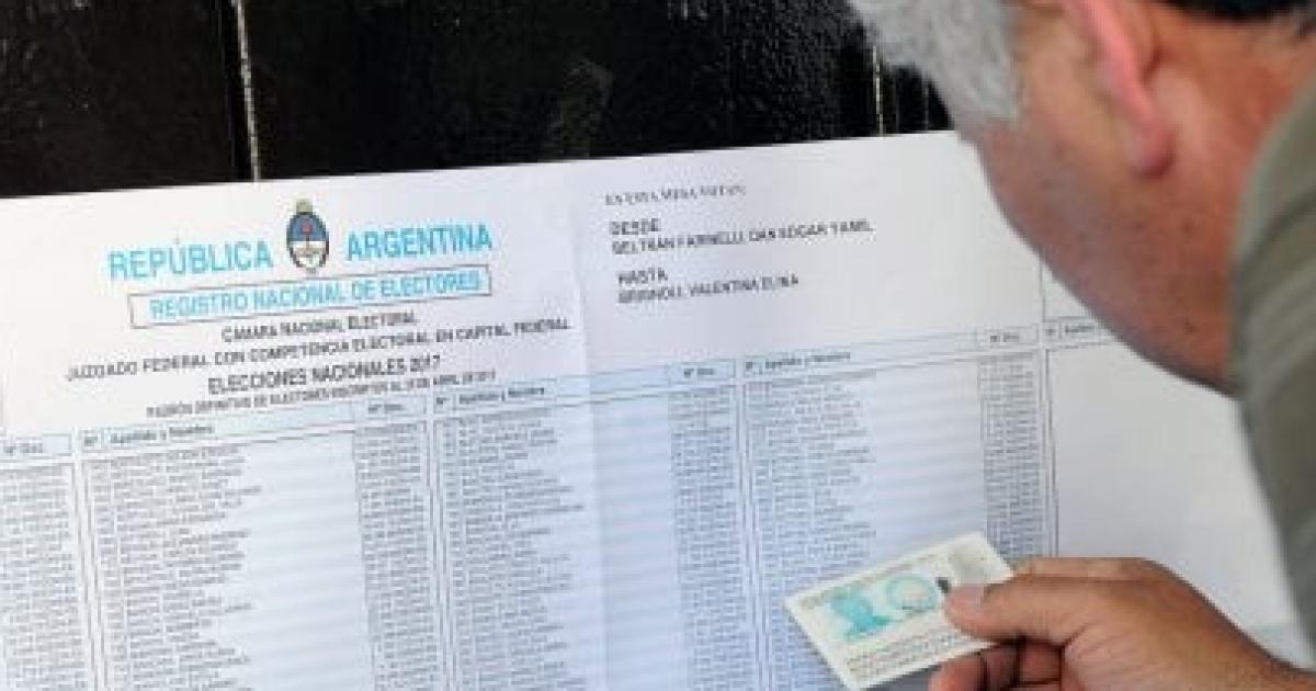 Ya se puede consultar el padroacuten definitivo para las elecciones bonaerenses