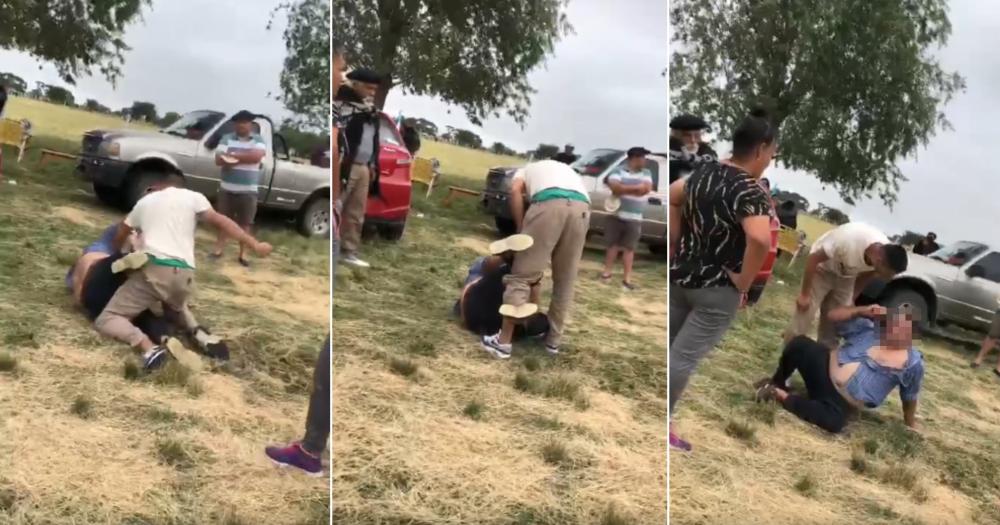 Las im?genes de la pelea entre la víctima y el acusado