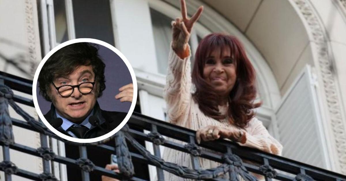 Cristina Kirchner trató de cobarde a Javier Milei