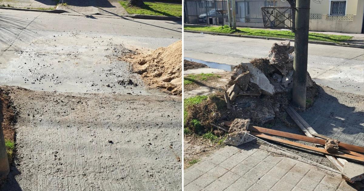 La evidencia que adjuntó Adrin para alertar a los vecinos sobre la presencia de un falso albañil