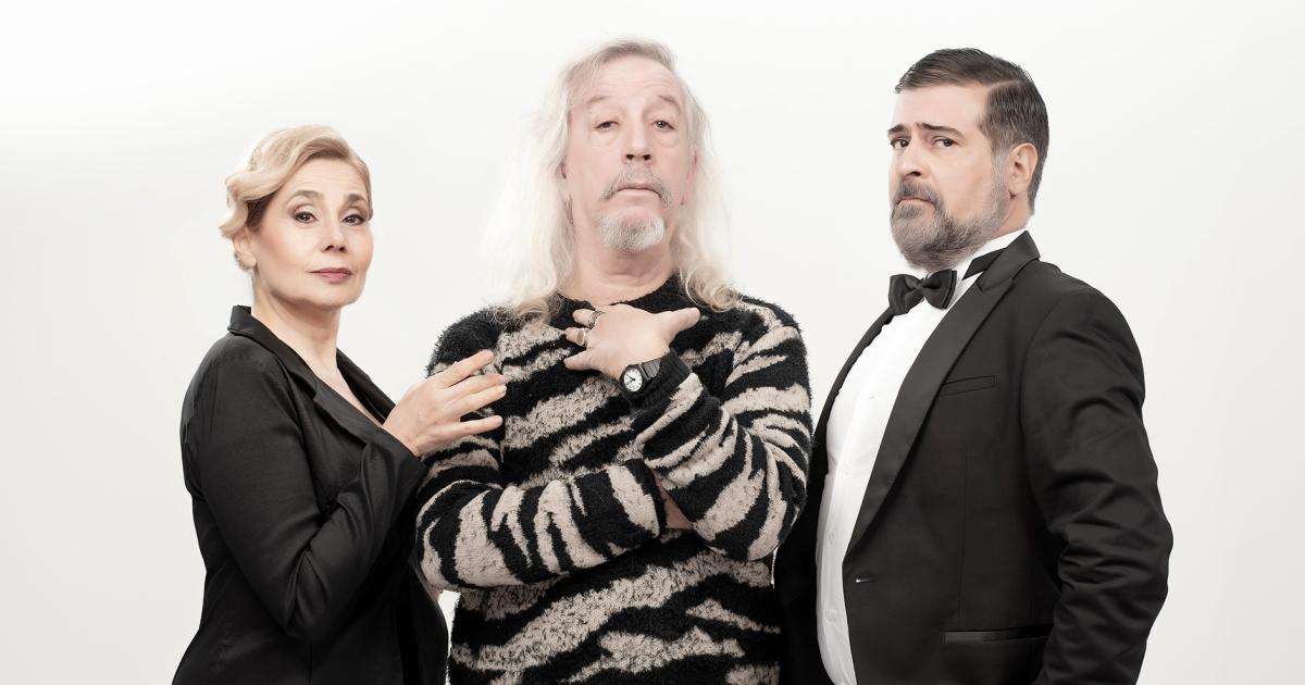 Diego Capusotto con Andrea Politti y Rafael Spregelburd