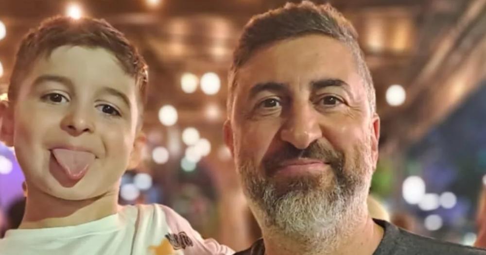 El nene asesinado y su pap