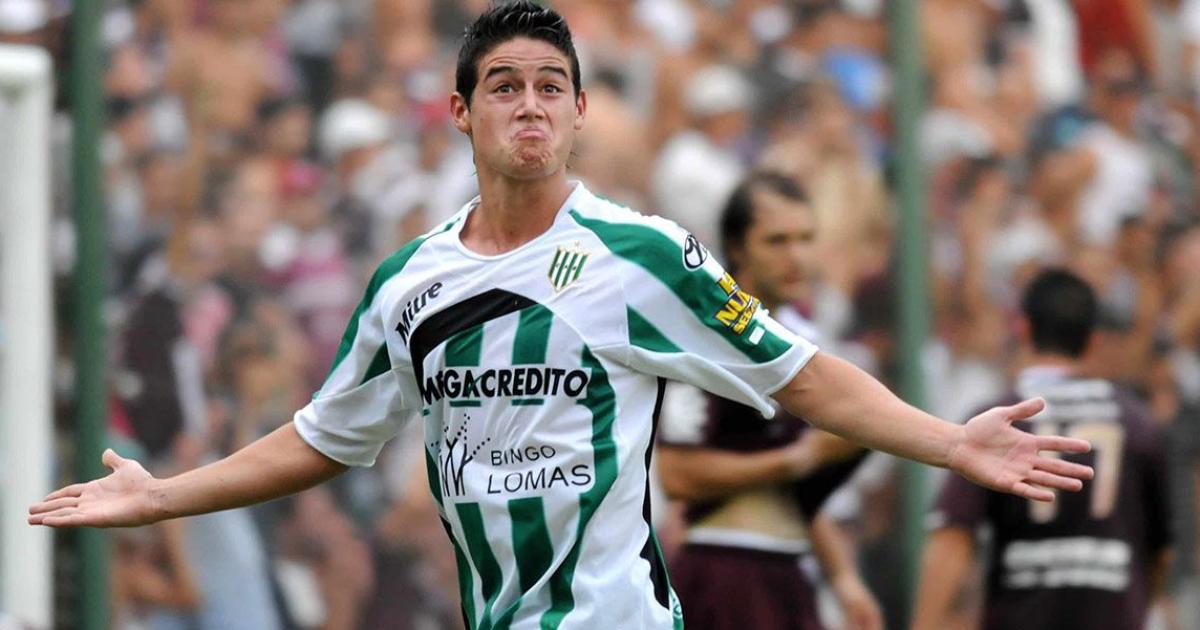 James Rodríguez en sus tiempos en Banfield