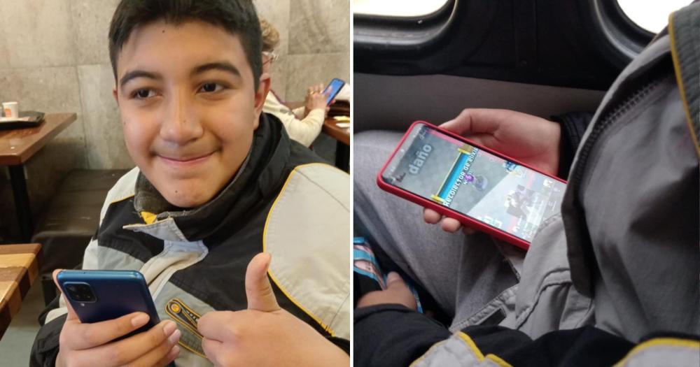 Ivn ya tiene celular gracias al gesto de un vecino