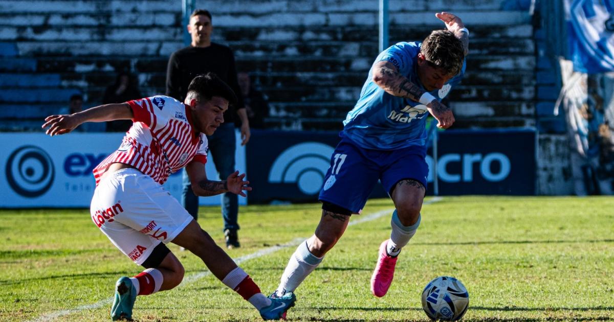 Gómez durante un pasaje del primer tiempo