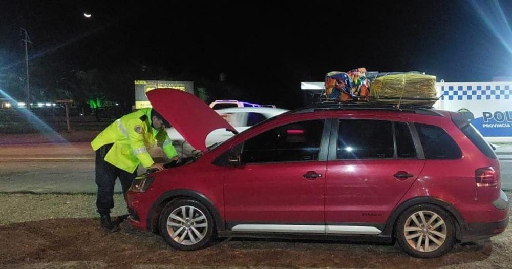La camioneta recuperada por la Policía