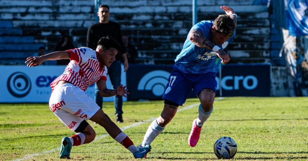 Gómez durante un pasaje del primer tiempo