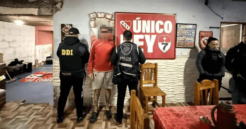 El detenido era líder de la facción Lomas de Zamora