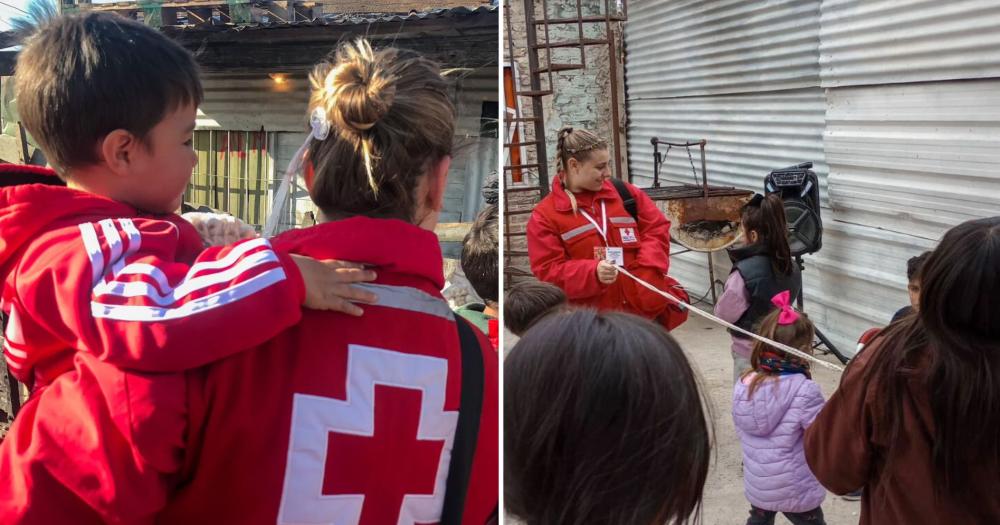 Ver la cara de alegría de los infantes o recibir el cariño de las personas es increíble admitió Sofía