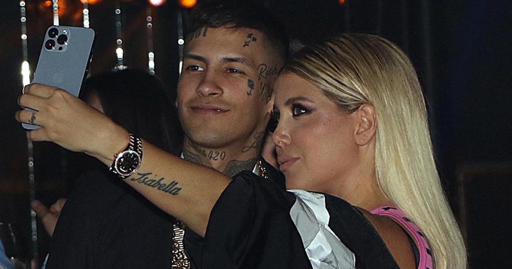L-Gante y Wanda Nara en otros tiempos