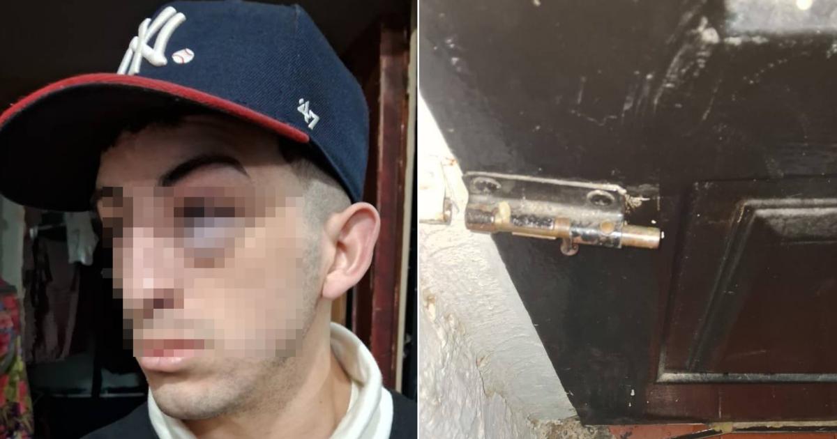 Las marcas de los golpes en la víctima y los daños en la propiedad