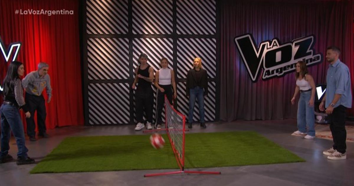 Fútbol-Tenis en el La Voz Argentina