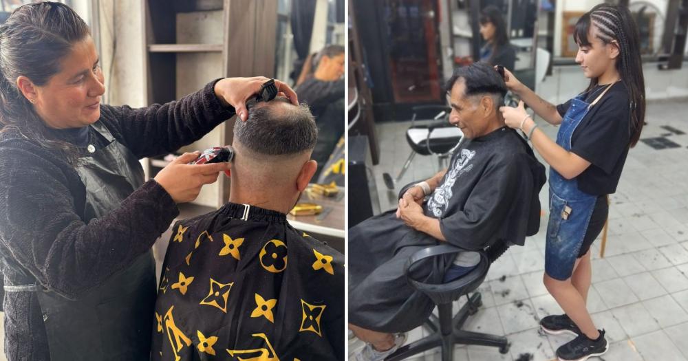 La peluquería ofrece los cortes gratuitos para los adultos mayores todos los martes y jueves