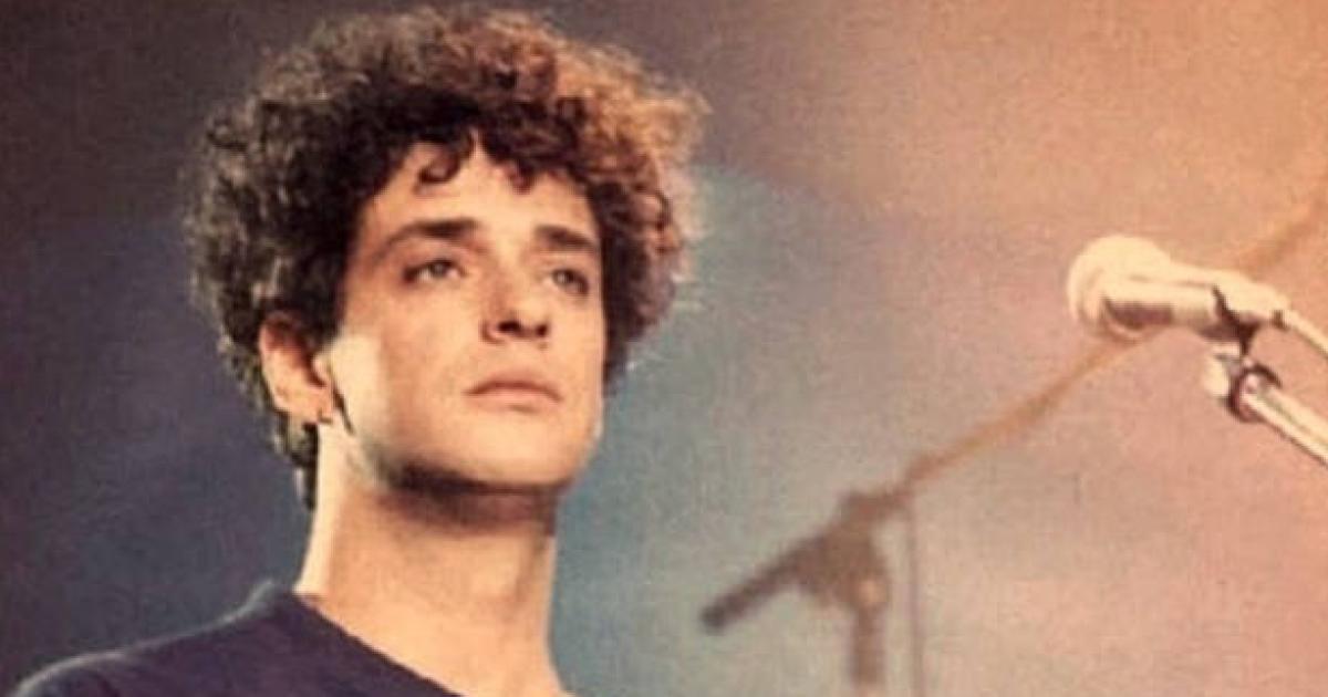 Un joven Gustavo Cerati