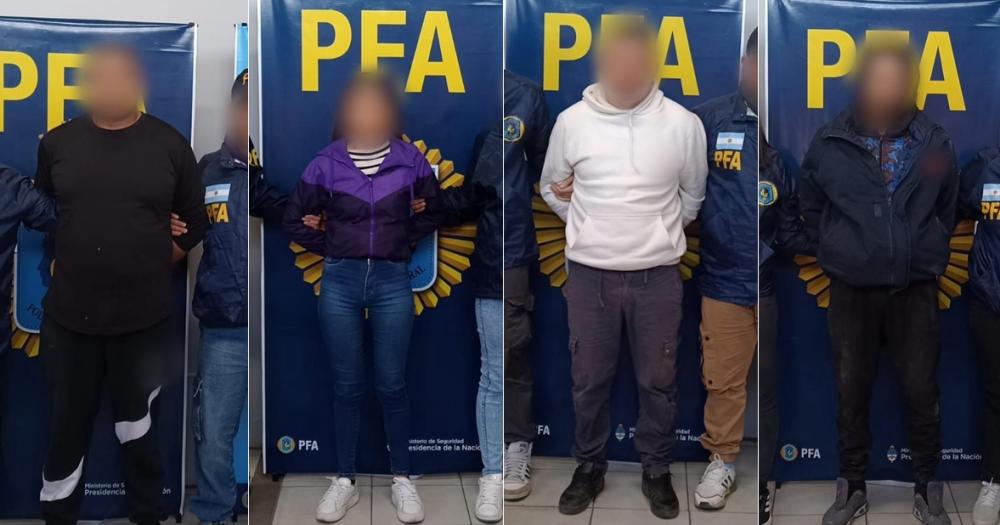 Cuatro de los nueve detenidos