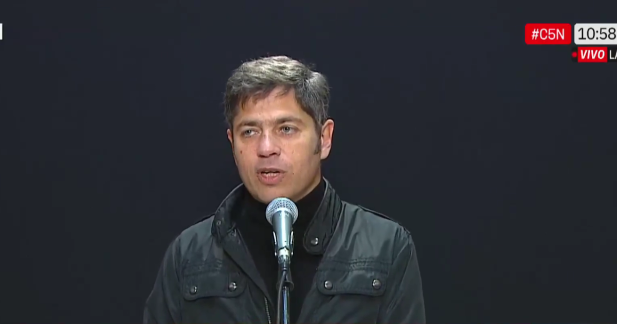 Axel Kicillof habló en conferencia de prensa luego de emitir su voto en La Plata
