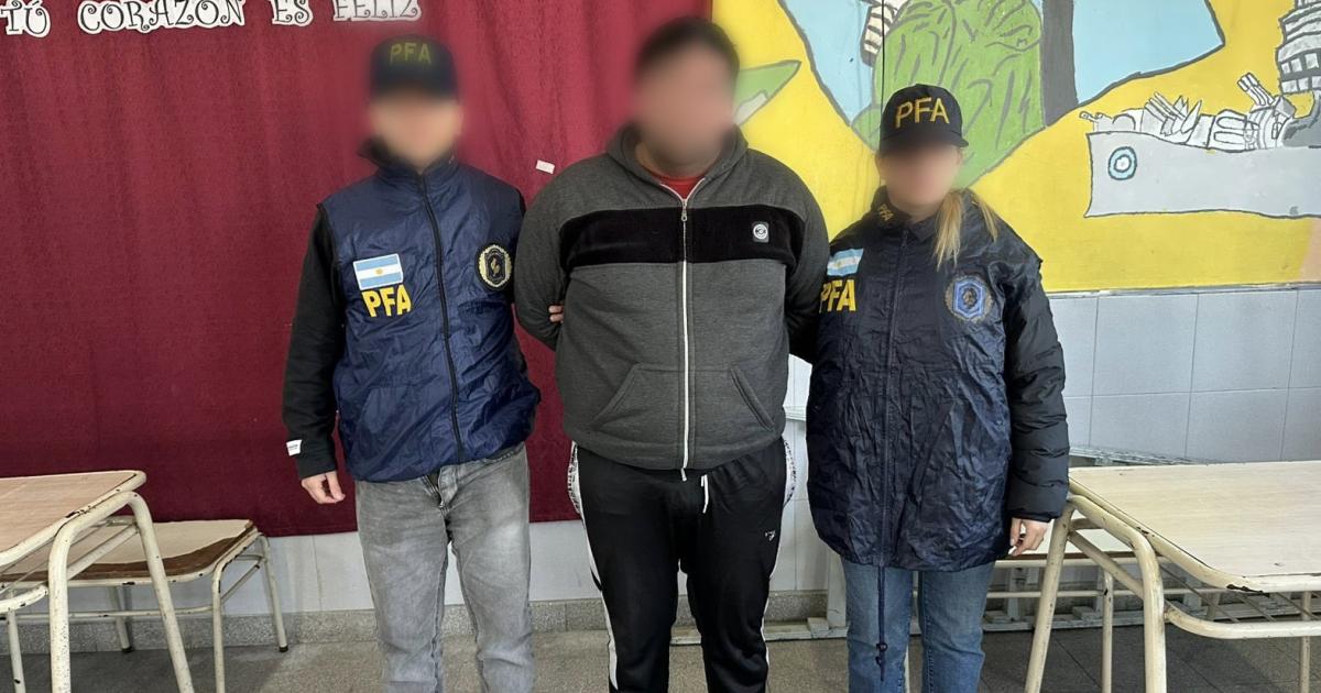 El prófugo fue detenido por la Policía Federal