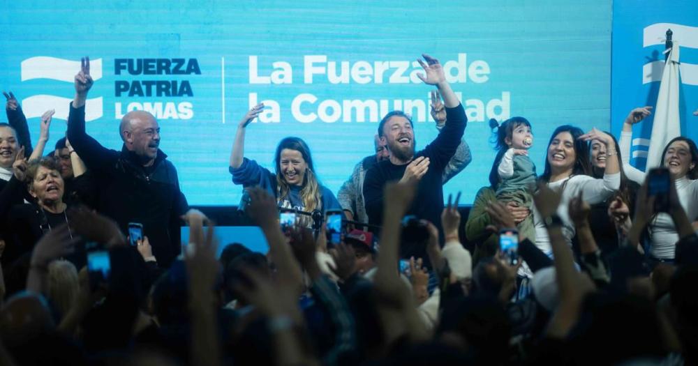 Federico Otermín Daniela Vilar y Sol Tischik desde el PJ local