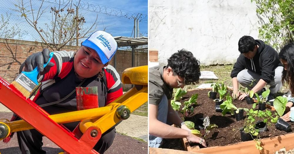 Embellecieron escuelas y clubes en todas las localidades de Lomas 