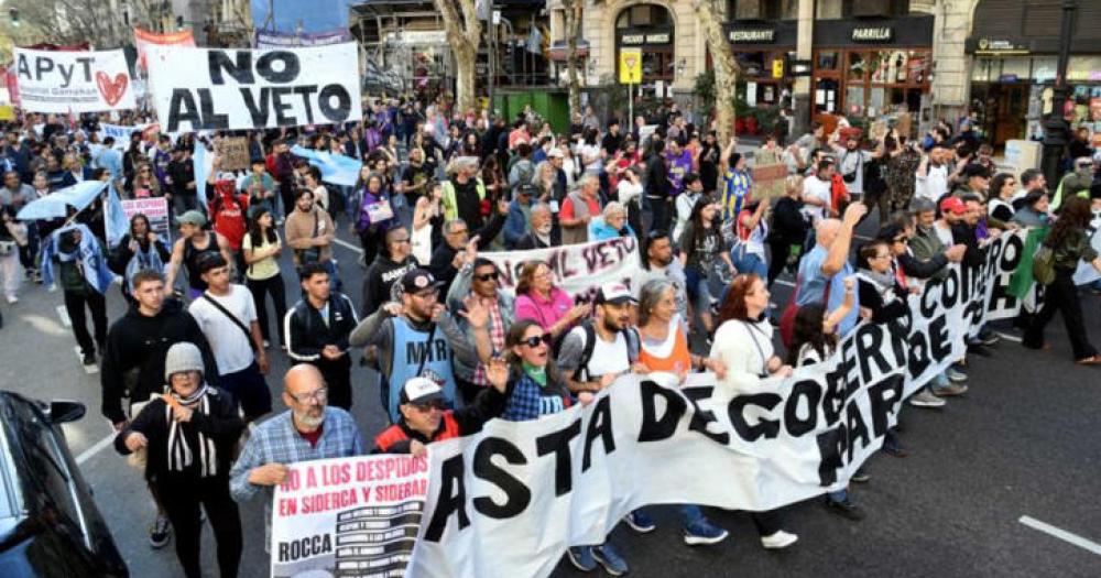 Este mieacutercoles habraacute una masiva movilizacioacuten contra los vetos 