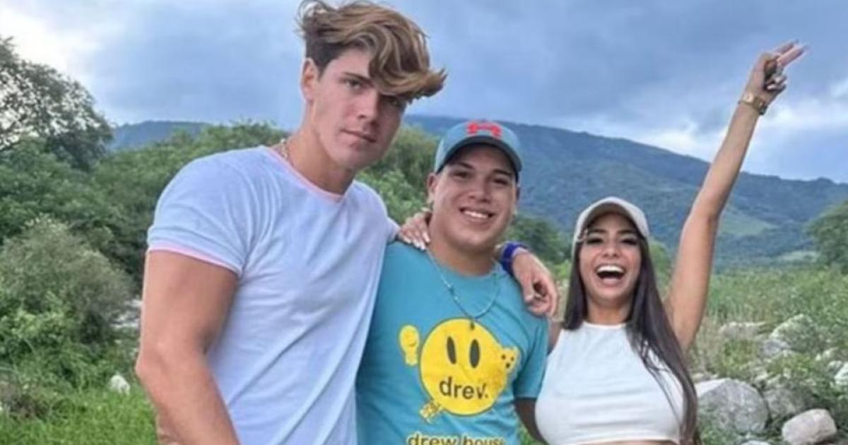 Marcos Ginocchio con Thiago Medina y Daniel Celis