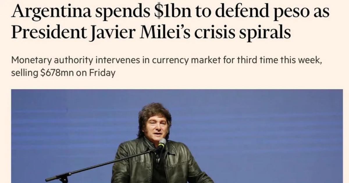 El Financial Times criticó el plan económico de Javier Milei