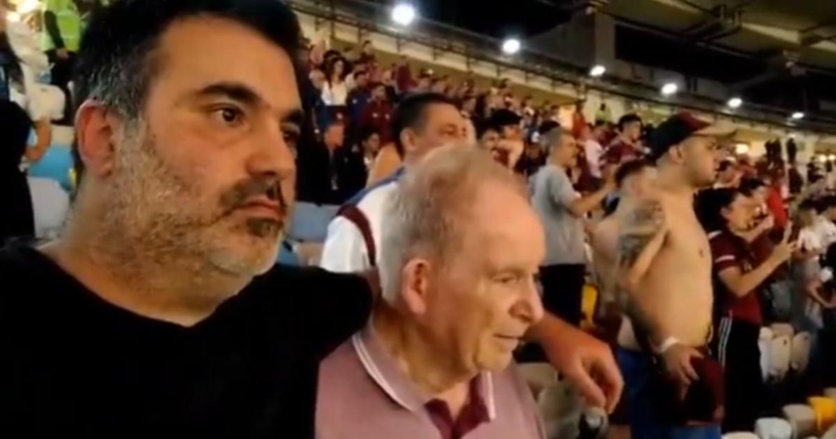 Se viralizó el video de un hincha de Lanús por su emocionante reacción junto a su padre tras la clasificación