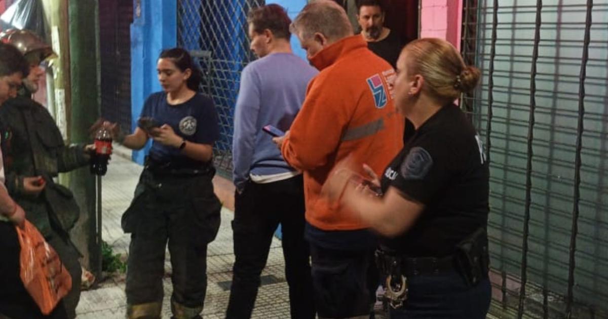 Trabajaron bomberos y Defensa Civil en el lugar