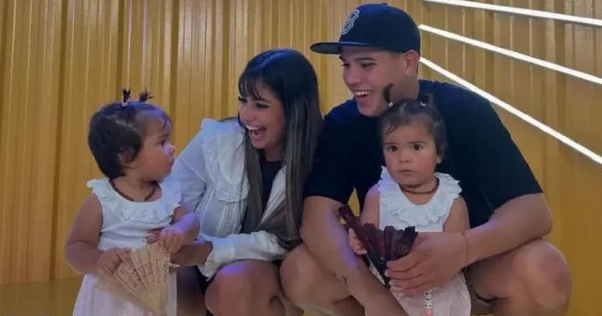 Daniela Celis y Thiago Medina en familia