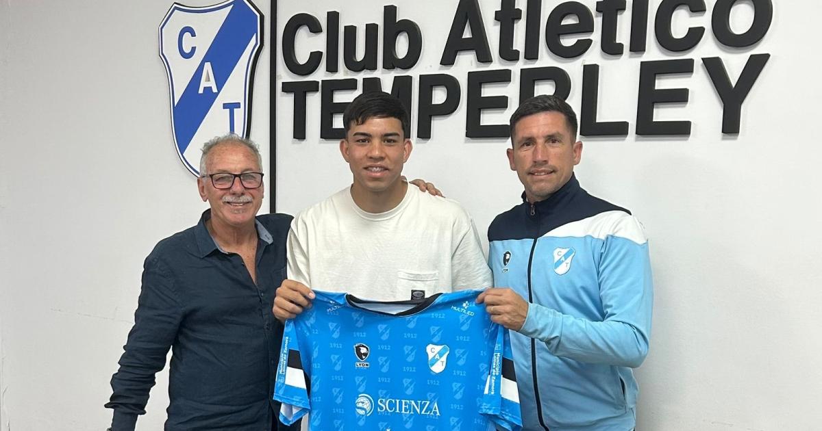 Gaona junto al Alberto Lecchi y Federico Crivelli