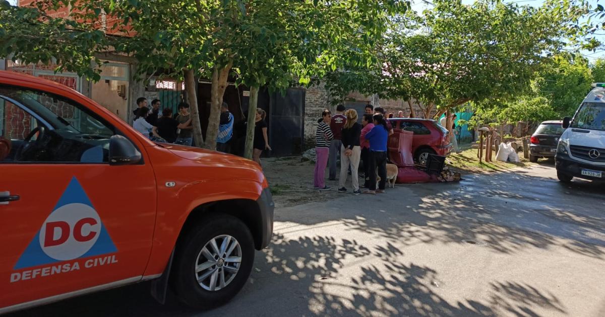 Defensa Civil trabajó en el lugar