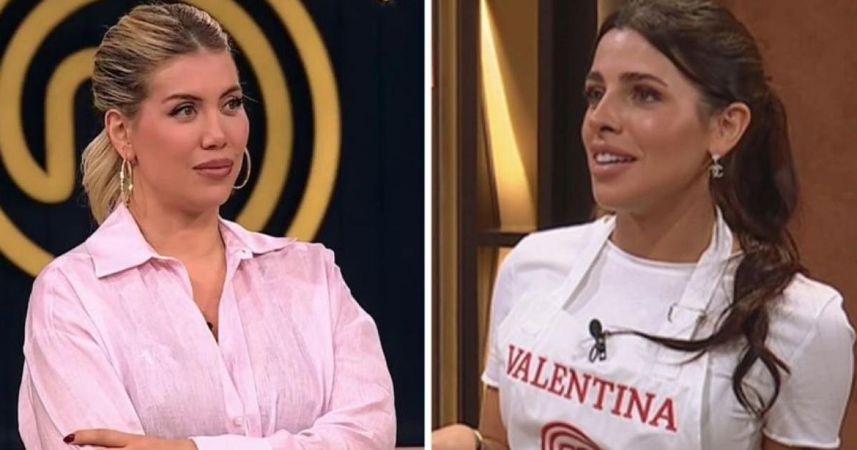 Wanda Nara y Valentina Cervantes en MasterChef Celebrity