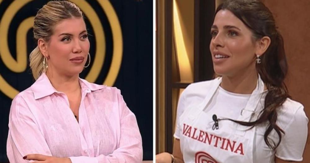 Wanda Nara y Valentina Cervantes en MasterChef Celebrity