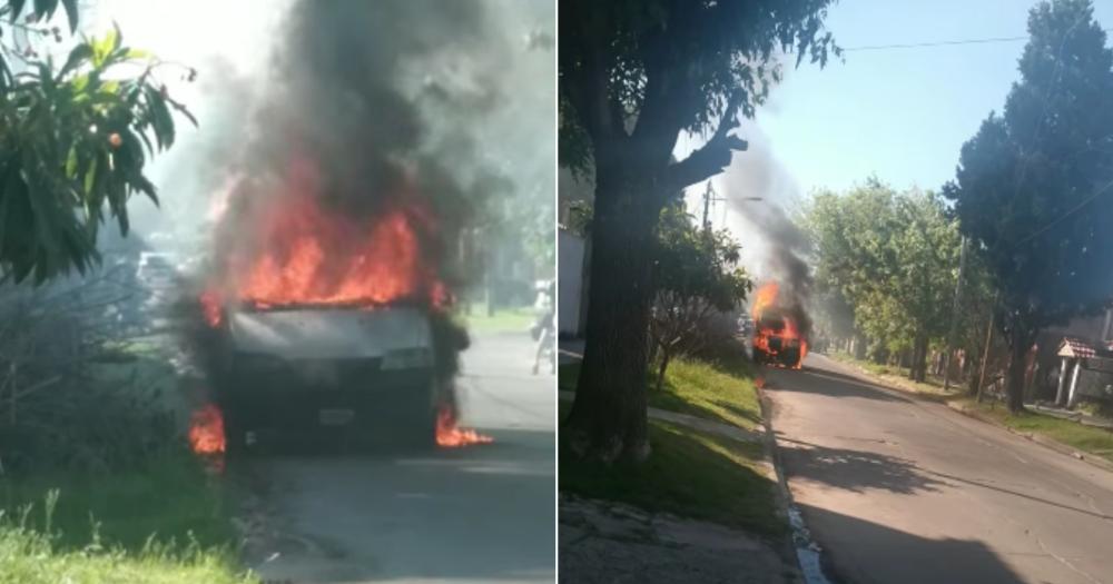 Las imgenes del incendio ocurrido este lunes por la tarde