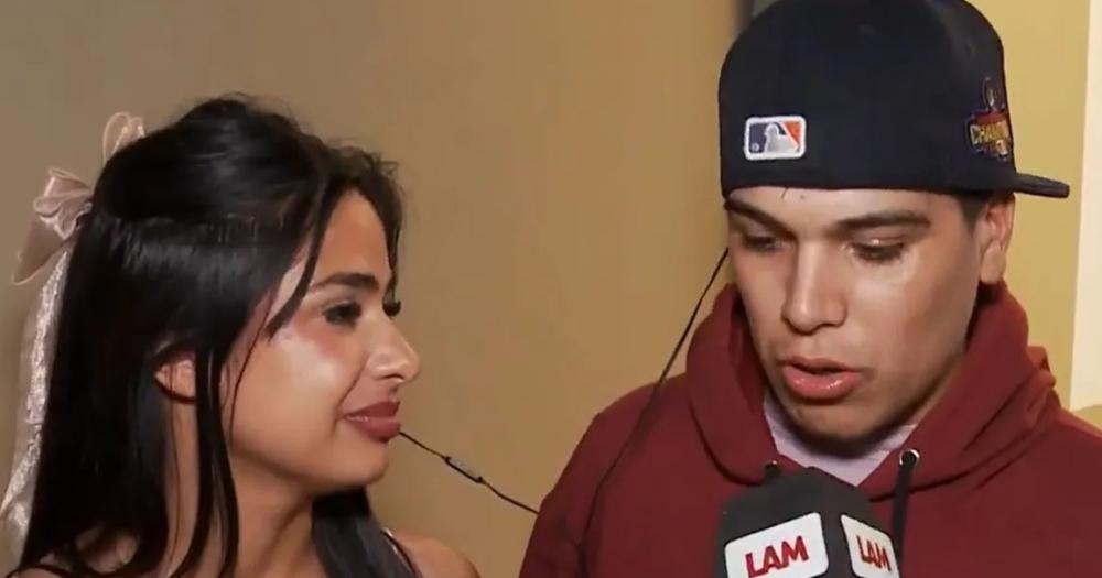 Daniela Celis y Thiago Medina en un móvil de LAM