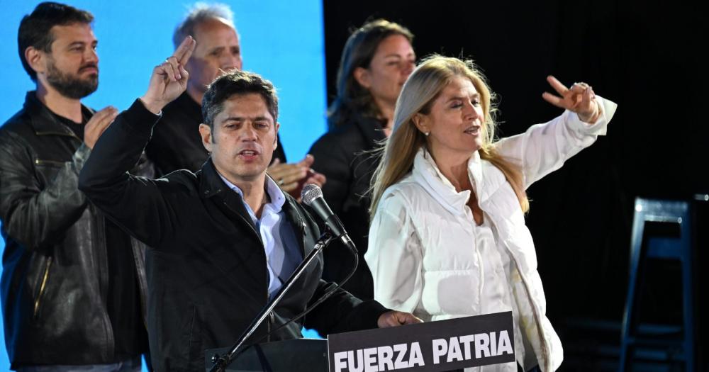 Axel Kicillof junto a Verónica Magario