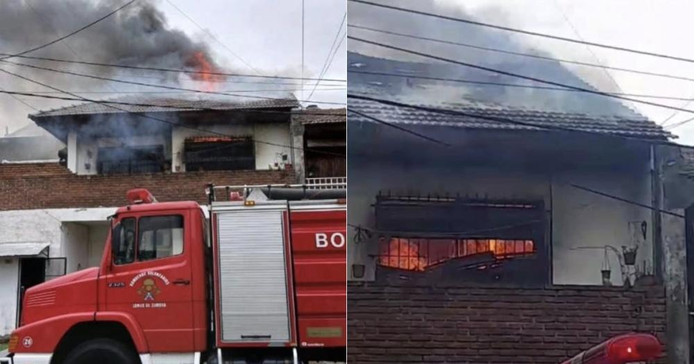 La dueña de la casa perdió todo